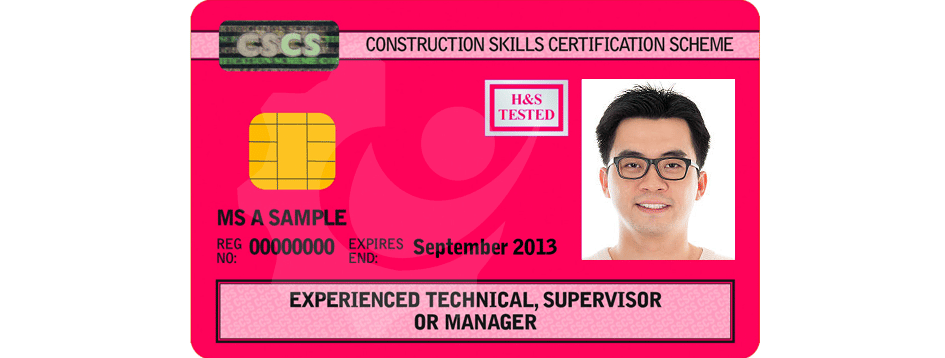 Red Experienced Technical, Supervisor or Manager CSCS Card